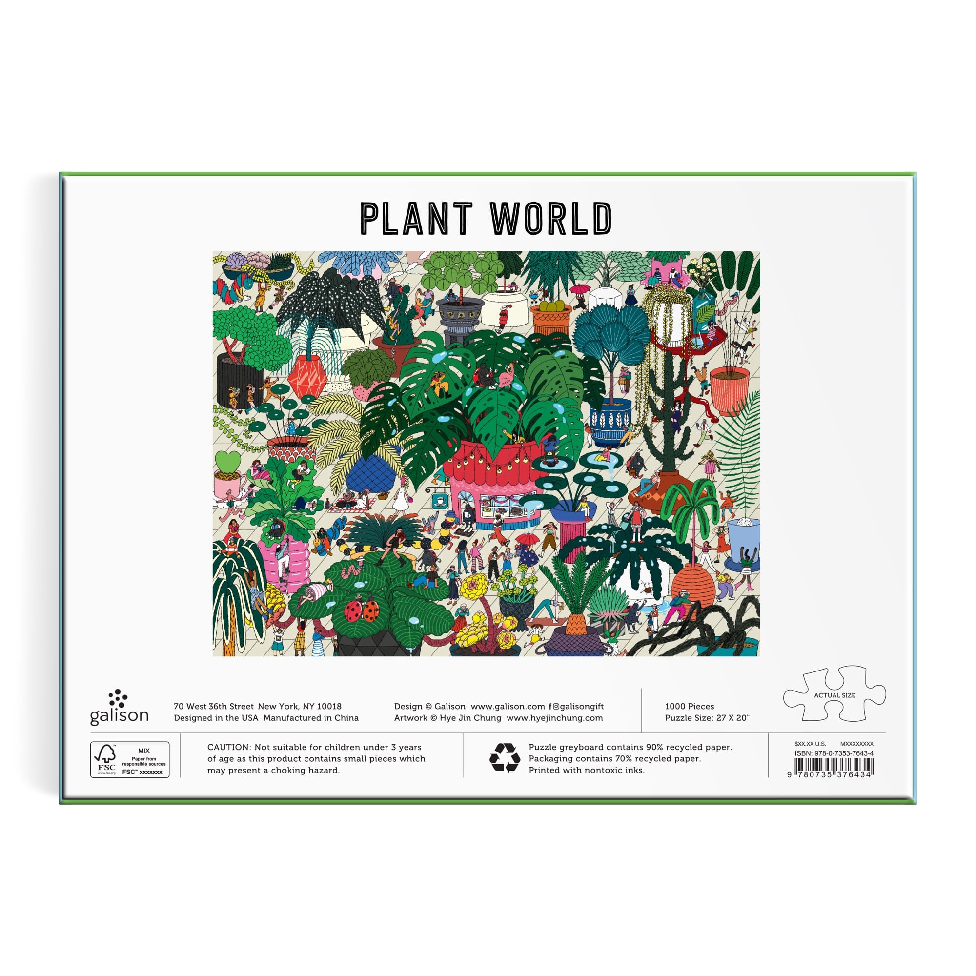 galison-plant-world-1000-teile-puzzle-pflanzenmotiv-27x20 image 5