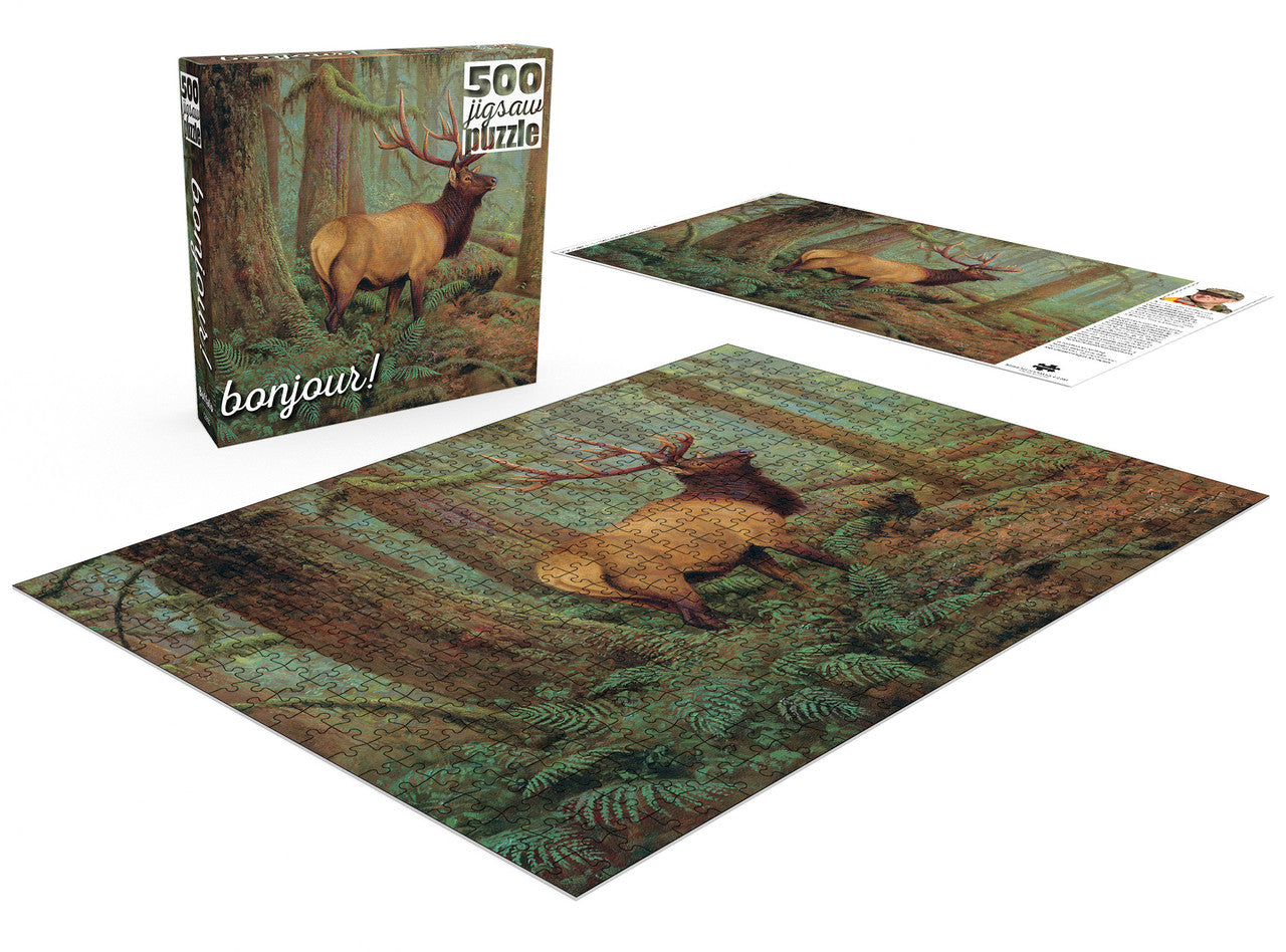 buffalo-games-bonjour-forest-king-500-teile-puzzle-hirsch image 3