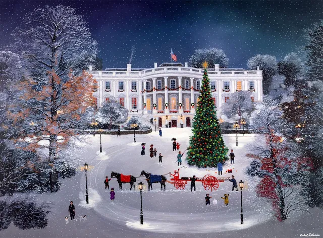 buffalo-games-white-house-snow-puzzle-1000-teile-winter image 1