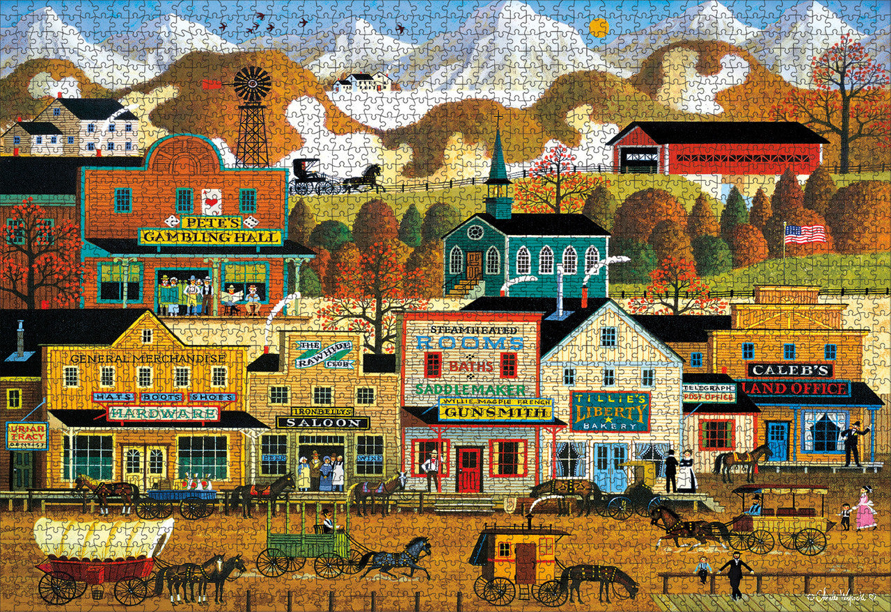 buffalo-games-wysocki-pete-s-gambling-hall-puzzle-2000-teile-western image 1