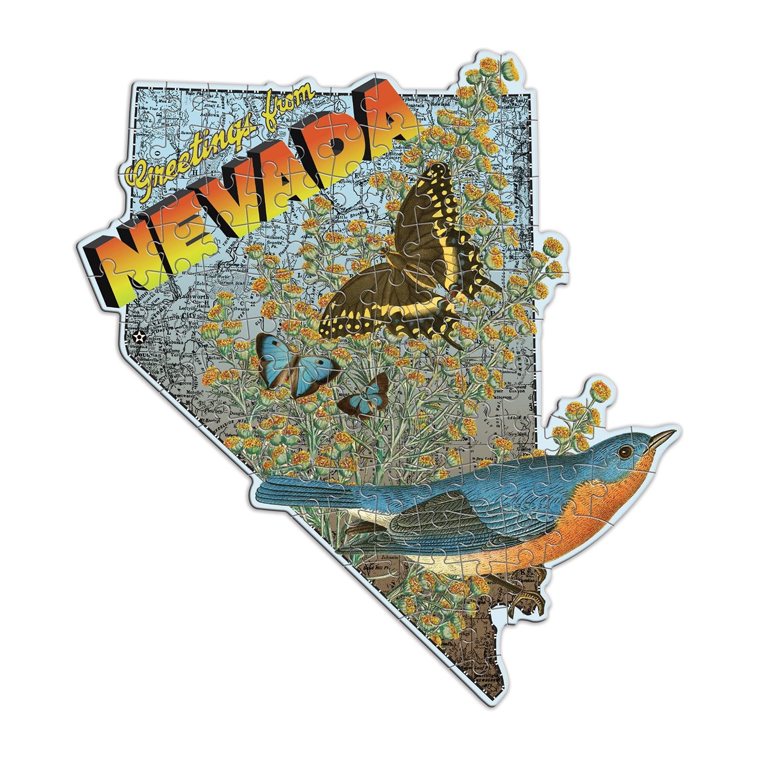 galison-wendy-gold-nevada-mini-puzzle-100-teile-geformt image 3