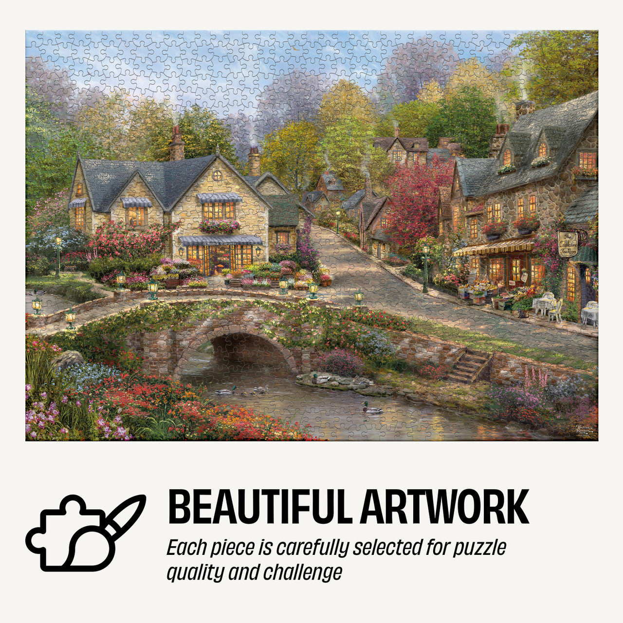 buffalo-games-thomas-kinkade-village-1000-teile-puzzle-dose image 6