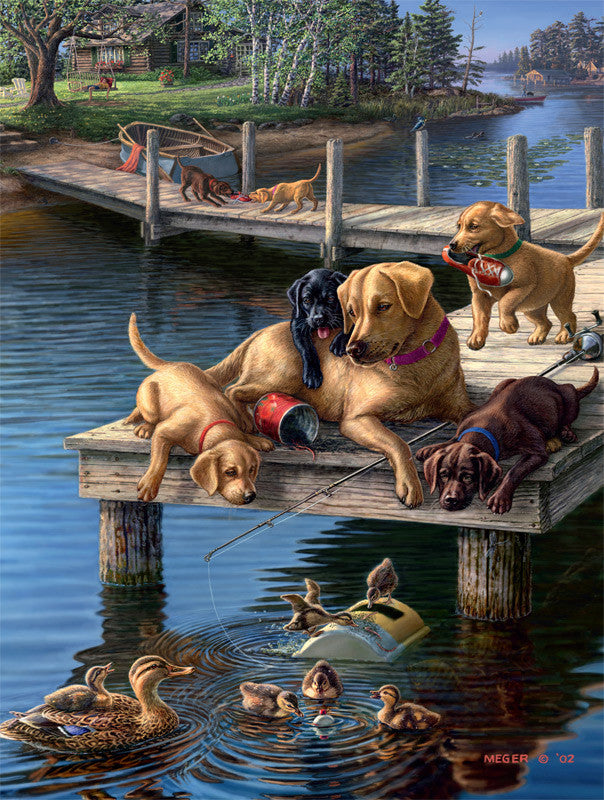 buffalo-games-dog-days-summer-school-puzzle-750-teile-hunde image 2