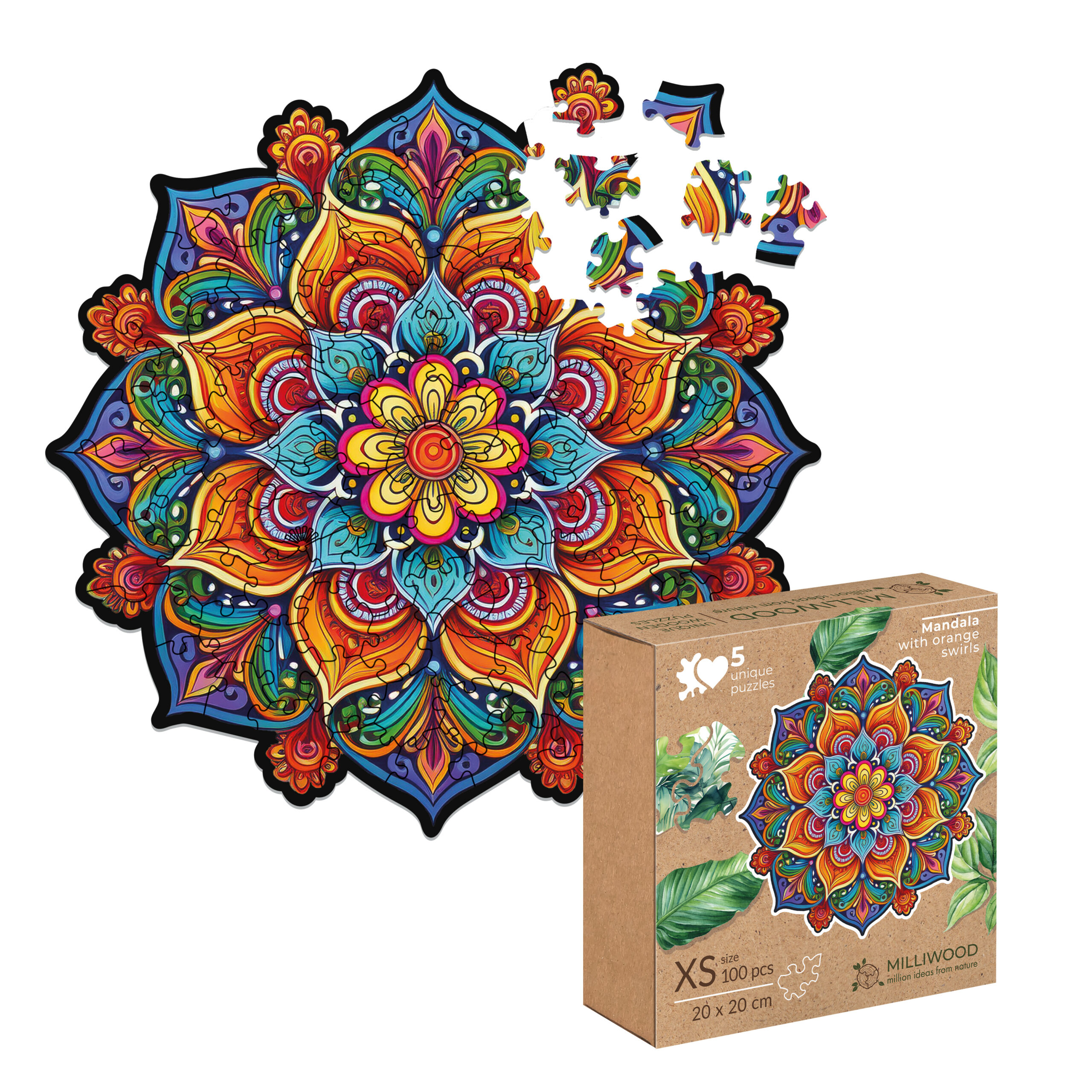 milliwood-peace-and-harmony-mandala-radosci-holzpuzzle-100-teile image 3