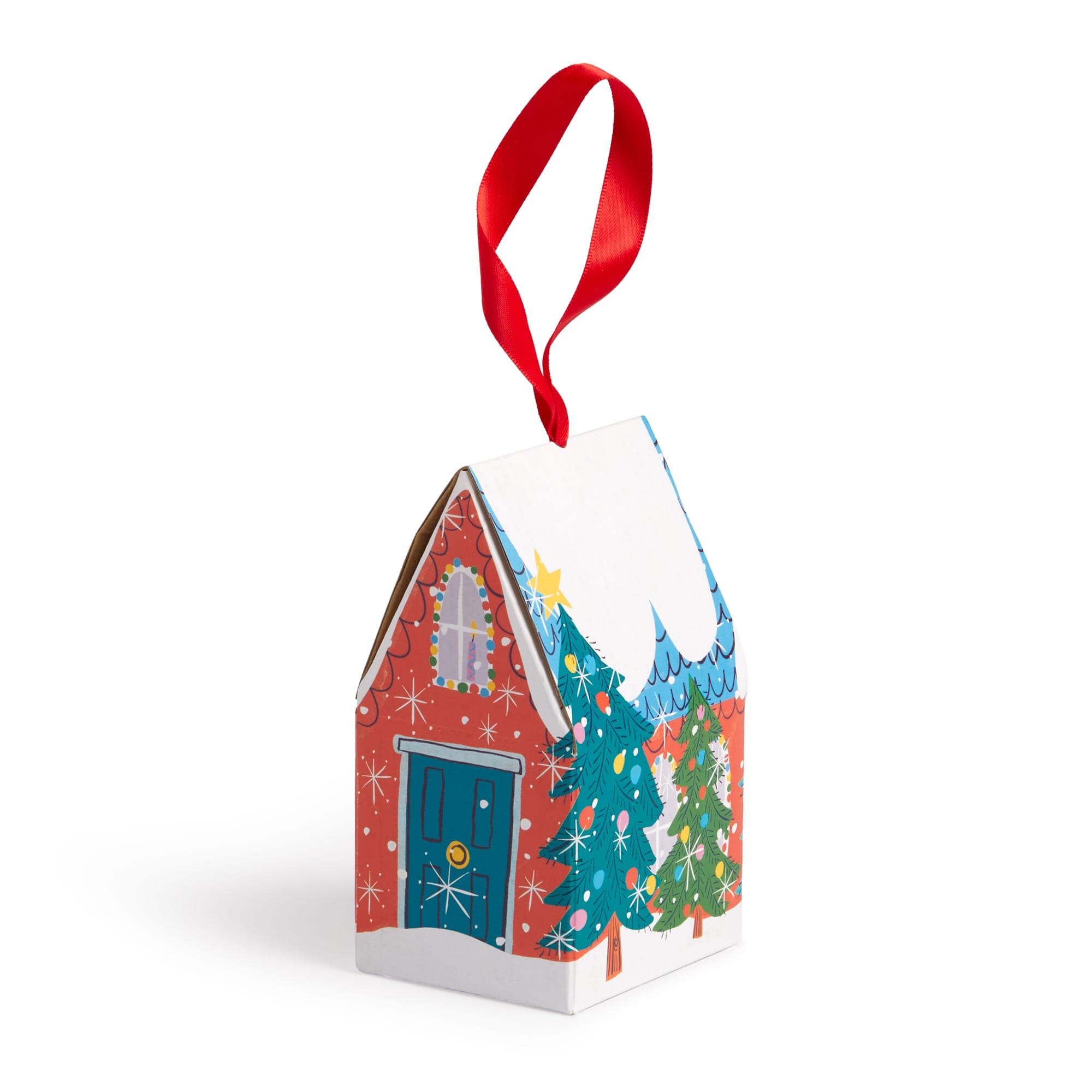 galison-tree-decorating-puzzle-ornament-mini-puzzle-130-teile-hausform image 2