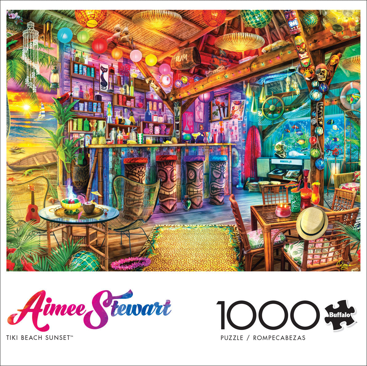 buffalo-games-tiki-beach-sunset-1000-teile-puzzle-strand image 4