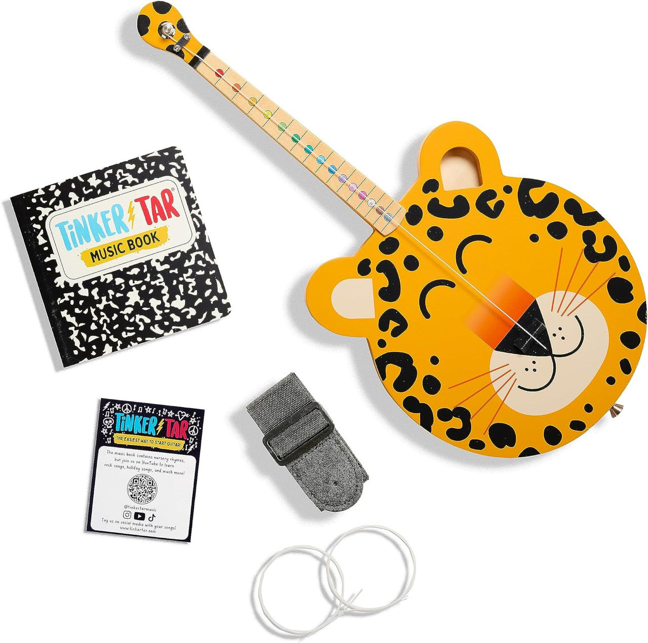 buffalo-games-tinkertar-leopard-kindergitarre-1-saite-set image 1