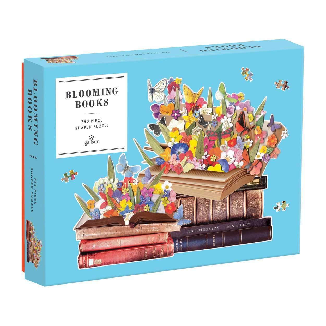 galison-blooming-books-750-teile-puzzle-geformt-blumen image 1
