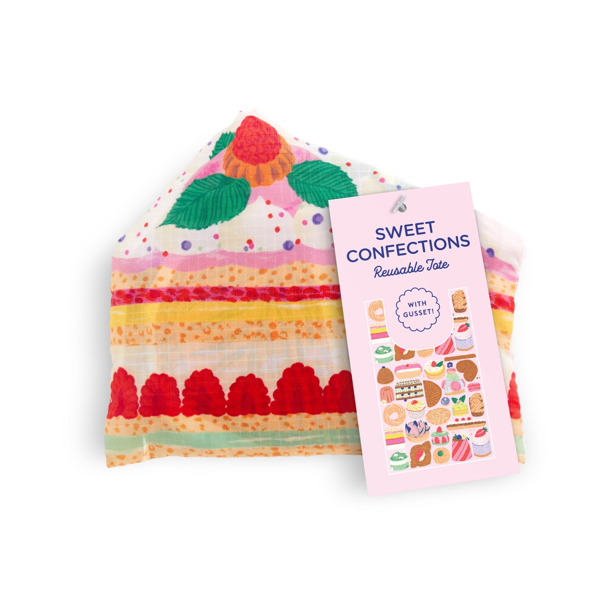 galison-sweet-confections-tote-bag-nylon-faltbar-kuchen image 3