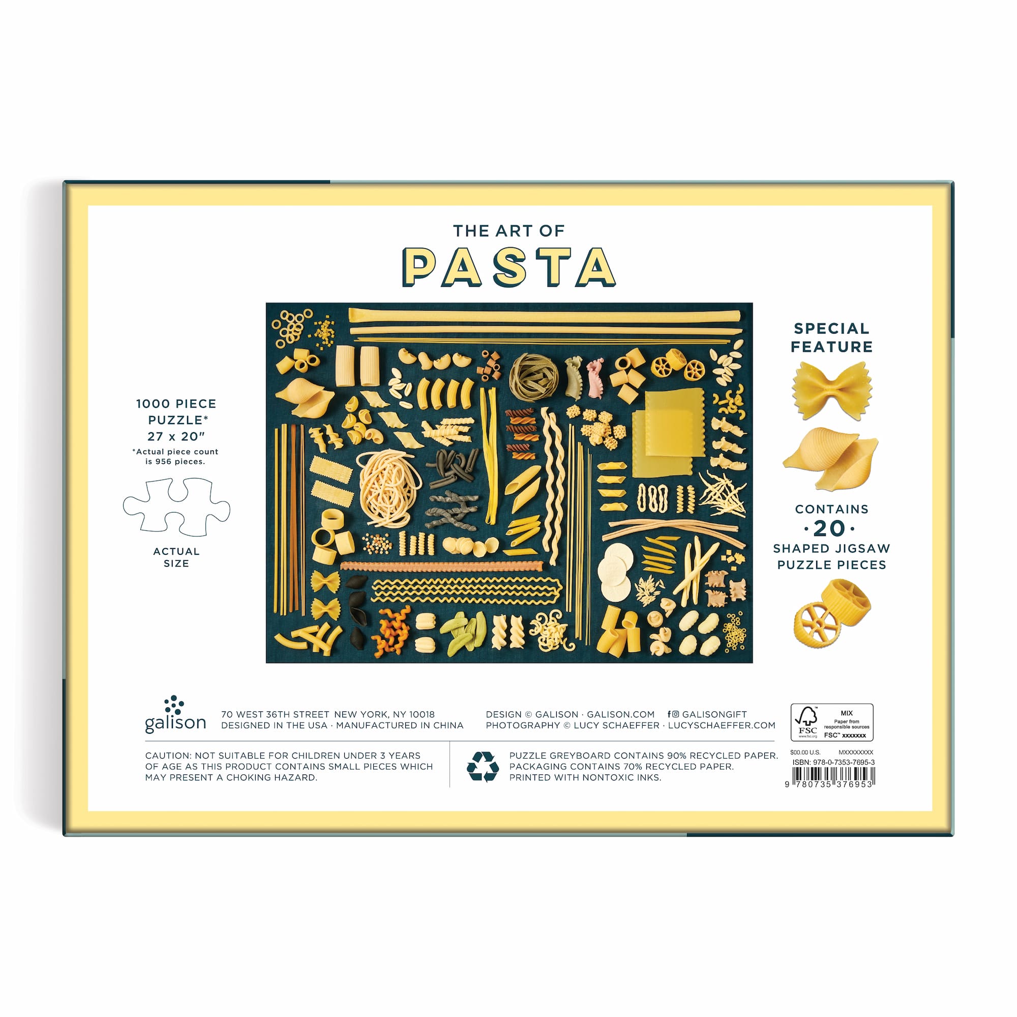 galison-art-of-pasta-puzzle-1000-teile-mit-formteilen image 5