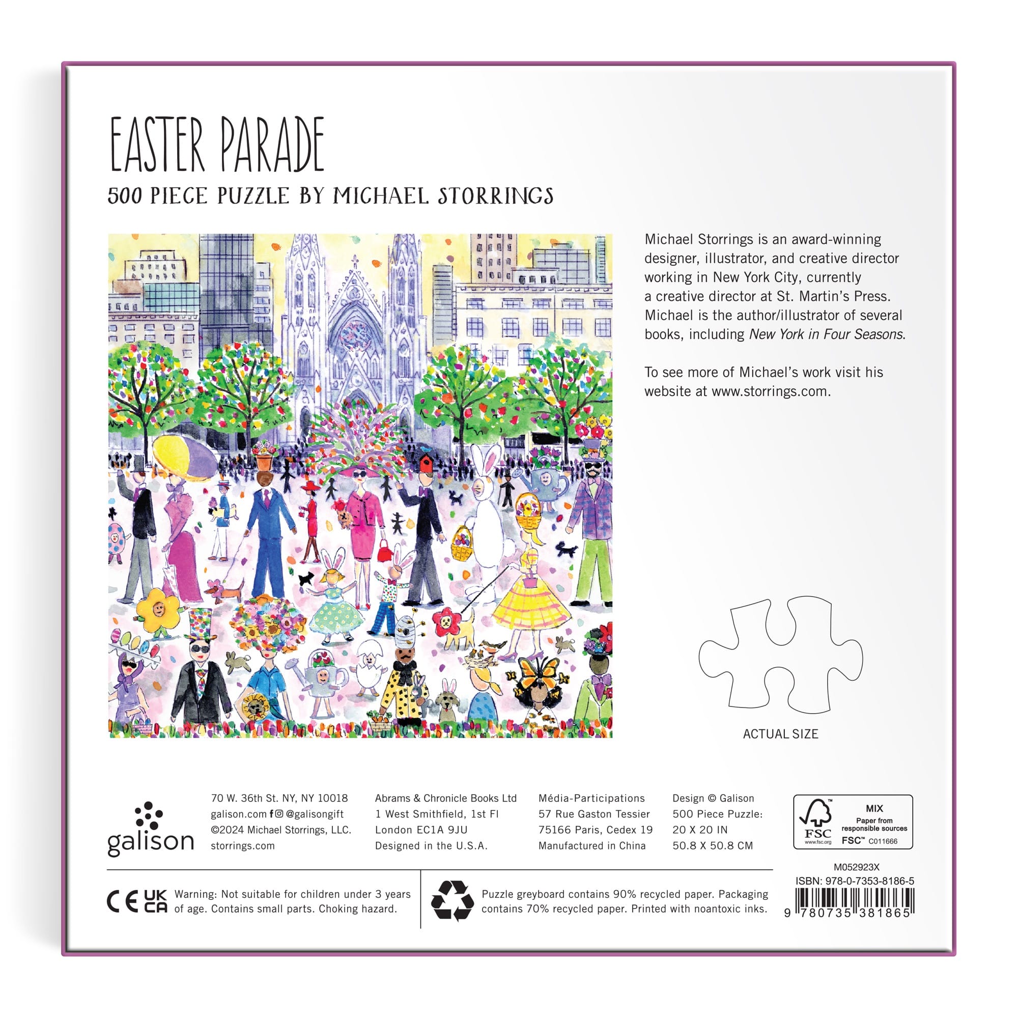 galison-easter-parade-500-teile-puzzle-fr-hling-quadrat image 6