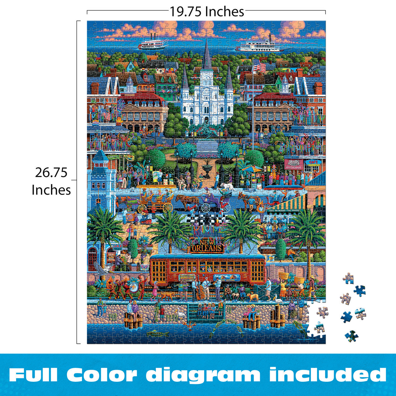 buffalo-games-dowdle-new-orleans-1000-teile-puzzle-stadt image 3