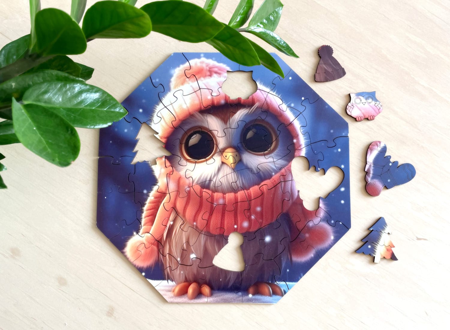 milliwood-hi-i-m-little-holzpuzzle-eule-olivia-46-teile image 2