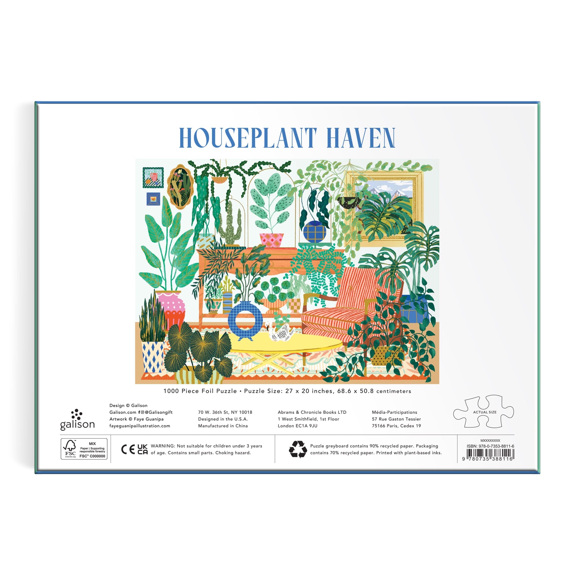 galison-houseplant-haven-1000-teile-puzzle-folie-pflanzen image 6