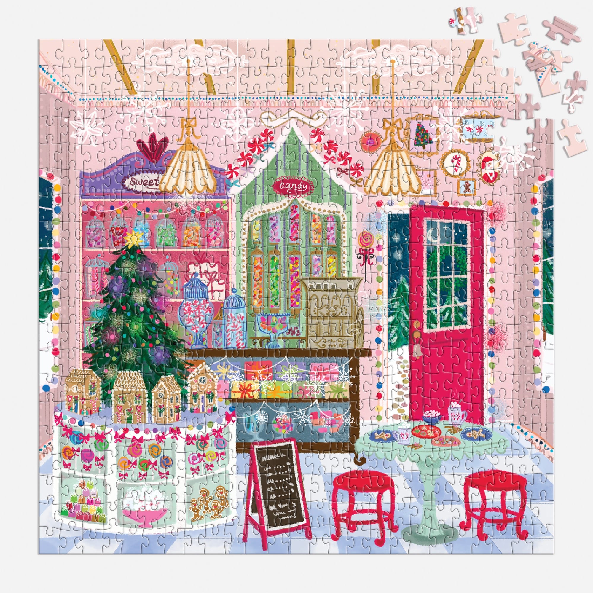 galison-joy-laforme-gingerbread-cottage-puzzle-haus-500t image 4