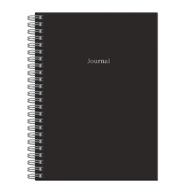galison-black-wire-o-journal-notizbuch-a5-liniert-schwarz image 1