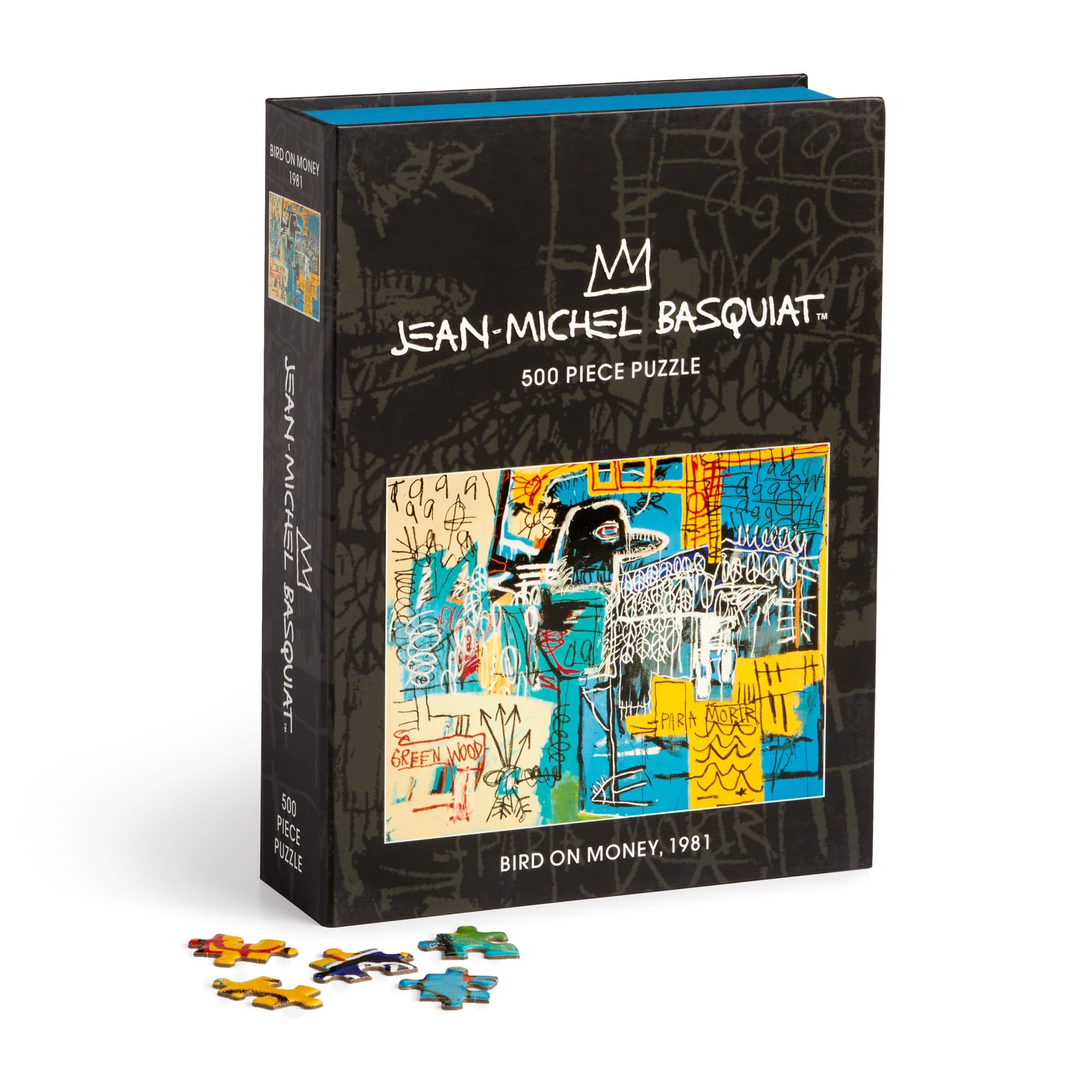 galison-basquiat-bird-on-money-puzzle-500-teile-buchbox image 5