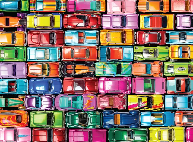 buffalo-games-lars-stewart-toy-car-spectrum-puzzle-1000-teile image 1