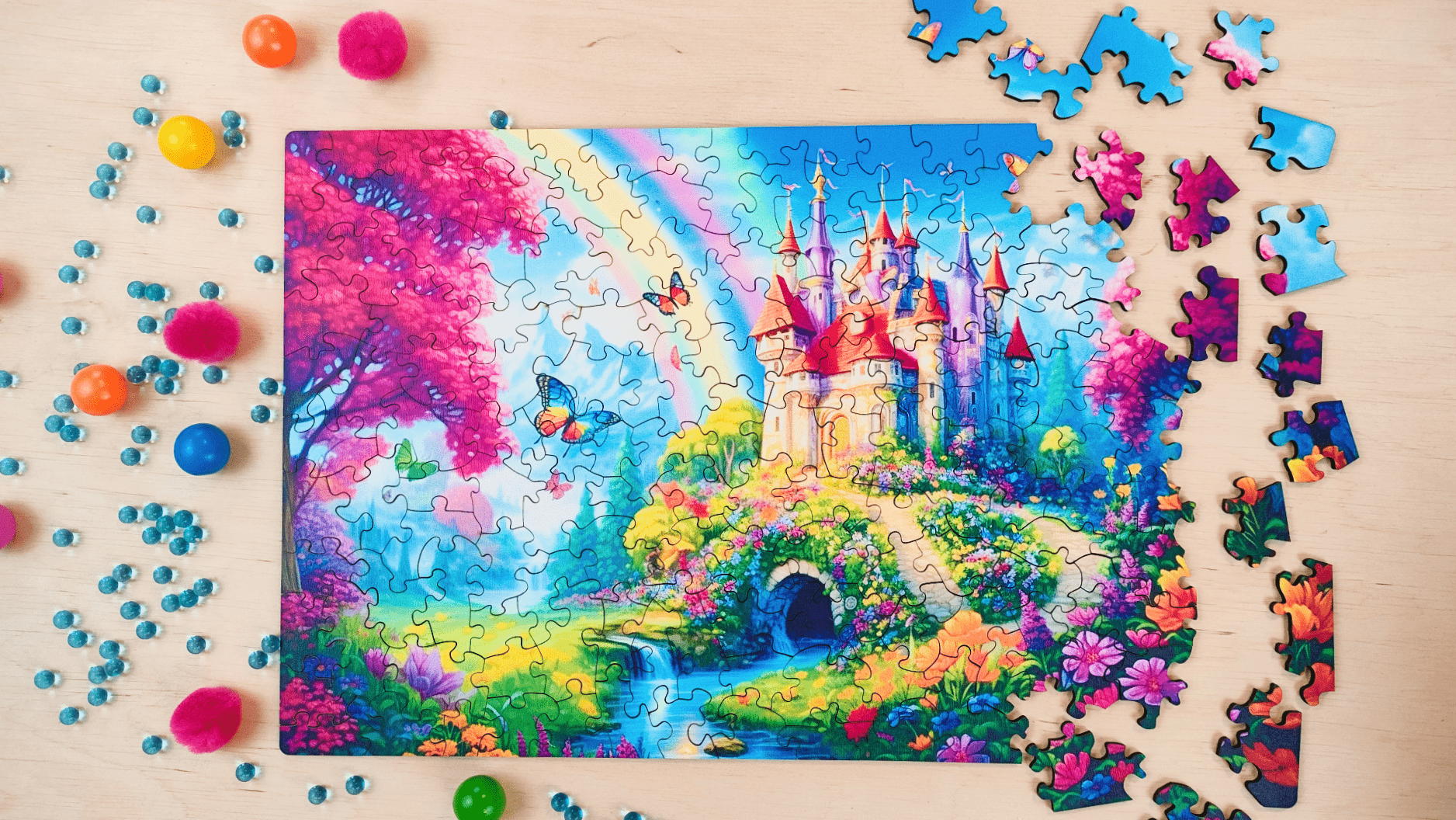 milliwood-galaxies-magic-castle-holzpuzzle-150-teile-schloss image 6