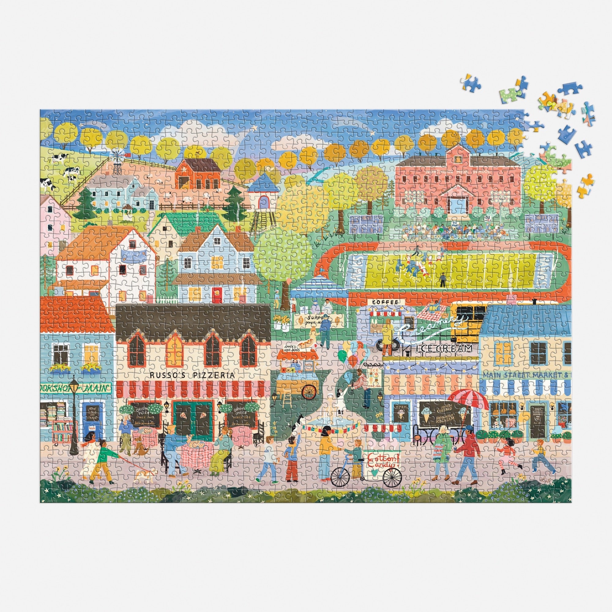 galison-hometown-cheer-1000-teile-puzzle-kleinstadt image 4