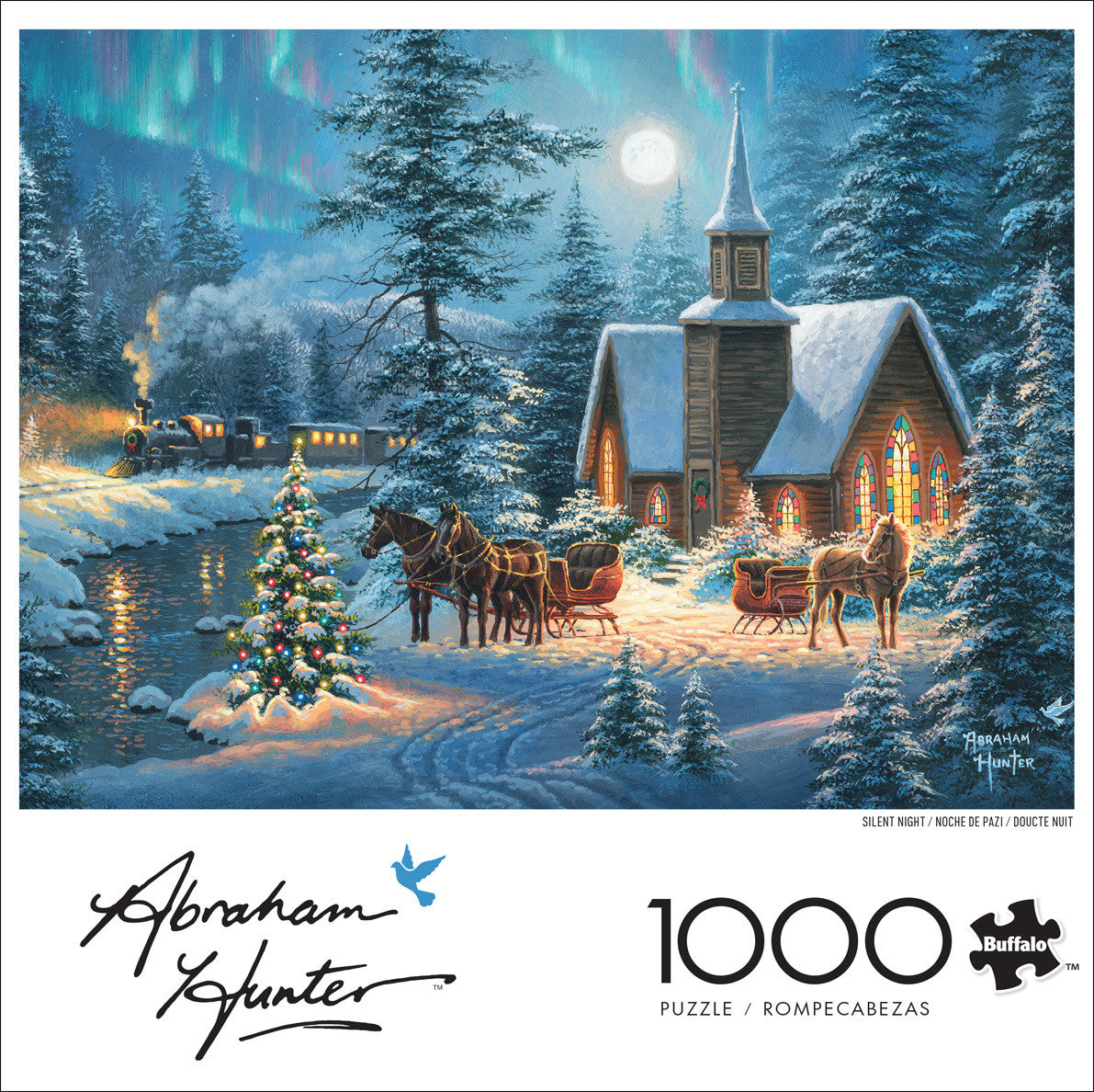buffalo-games-abraham-hunter-silent-night-1000-teile-puzzle-winter image 2
