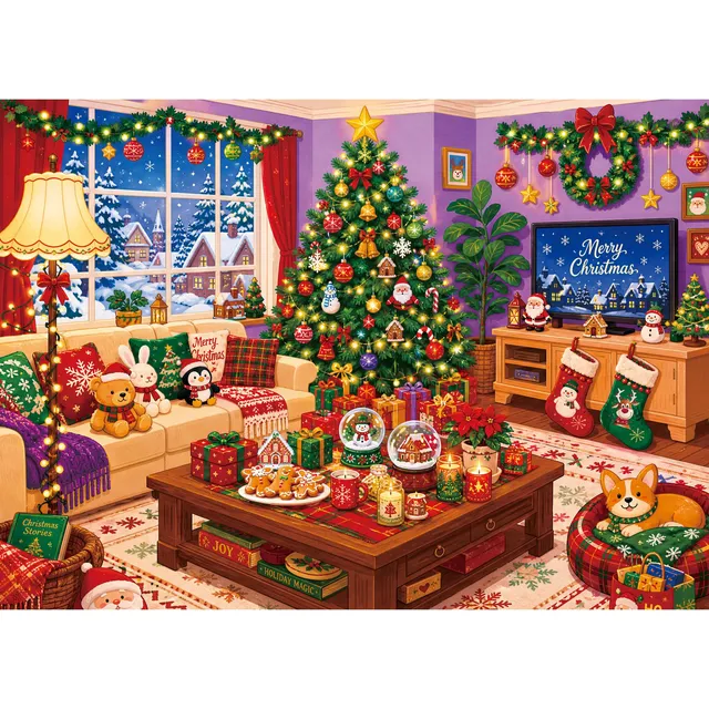 huadada-gem-tliches-weihnachten-puzzle-1000-teile-70x50 image 1