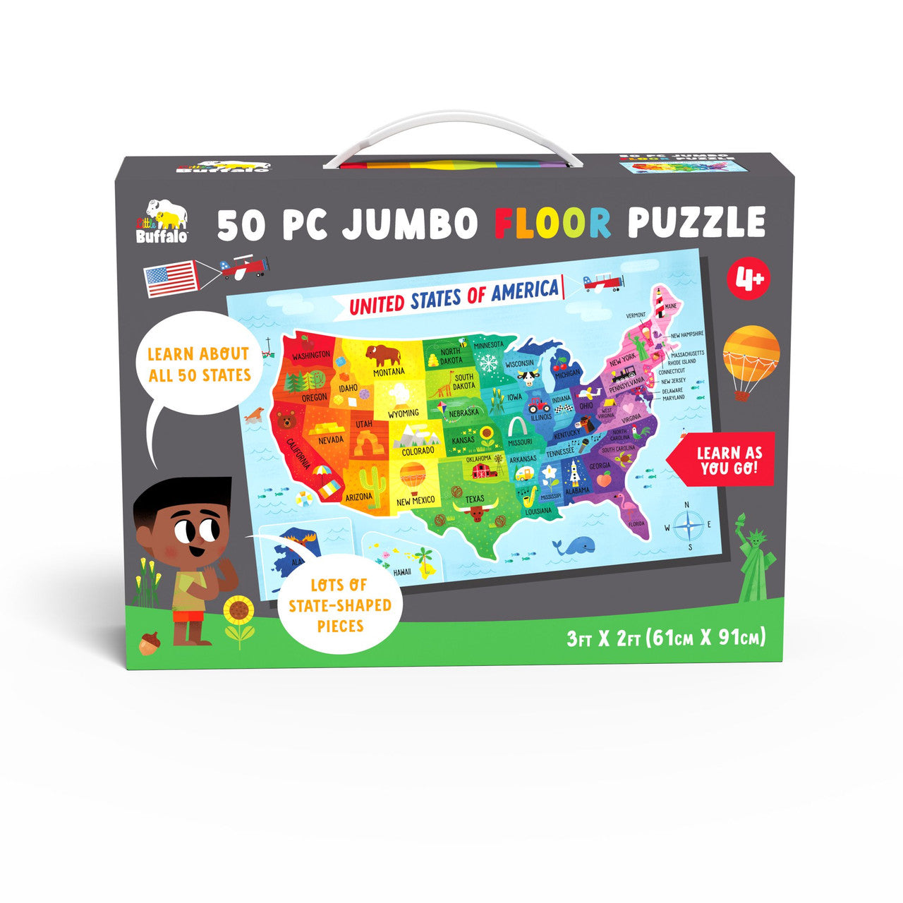 buffalo-little-buffalo-usa-karte-kinder-puzzle-bodenpuzzle-ab-4 image 2