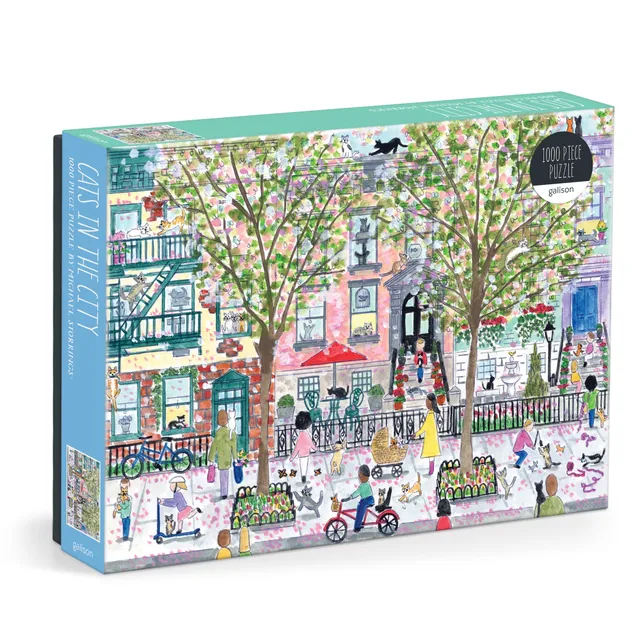 galison-storrings-cats-in-the-city-puzzle-1000-teile-katzen image 1