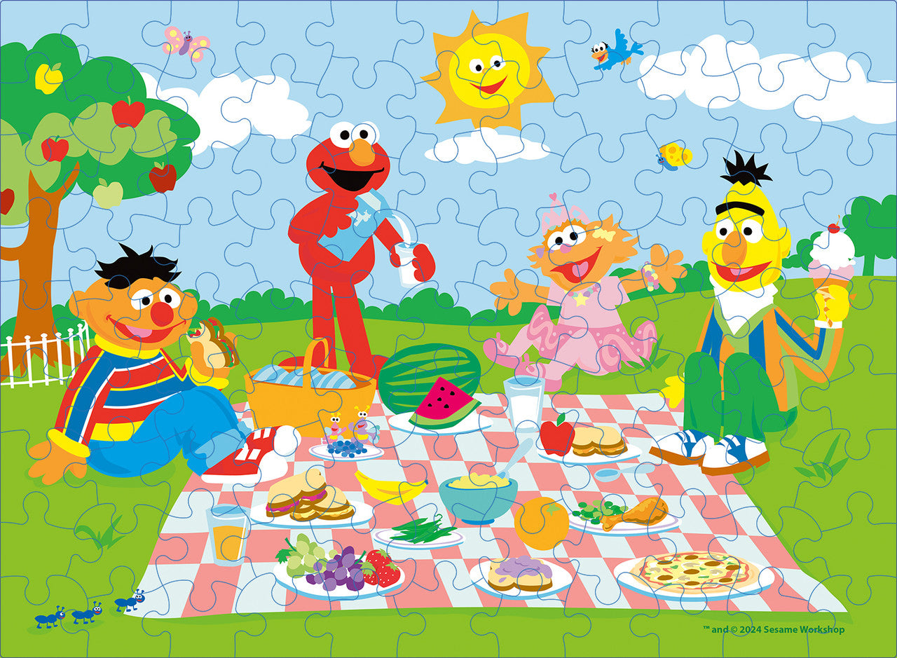 buffalo-games-sunny-day-sesamstra-e-puzzle-100-teile-kinder image 1