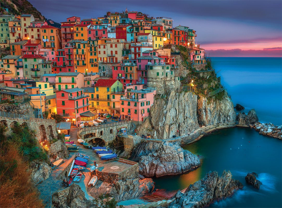 buffalo-games-signature-cinque-terre-puzzle-1000-teile-nacht-italien image 2