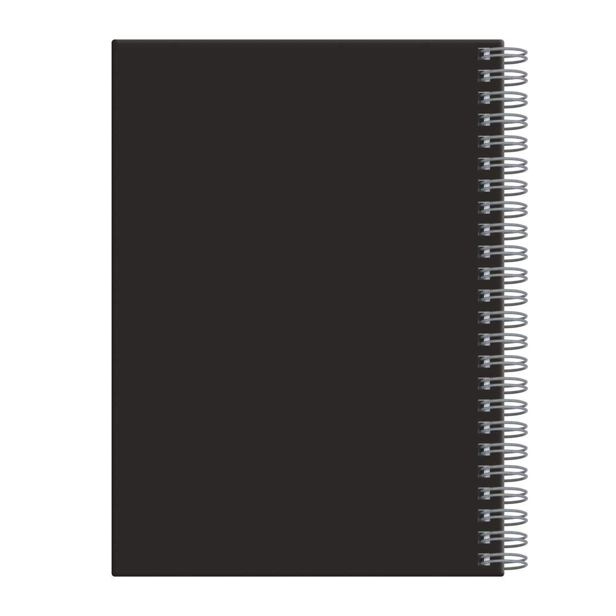 galison-black-wire-o-journal-notizbuch-a5-liniert-schwarz image 3