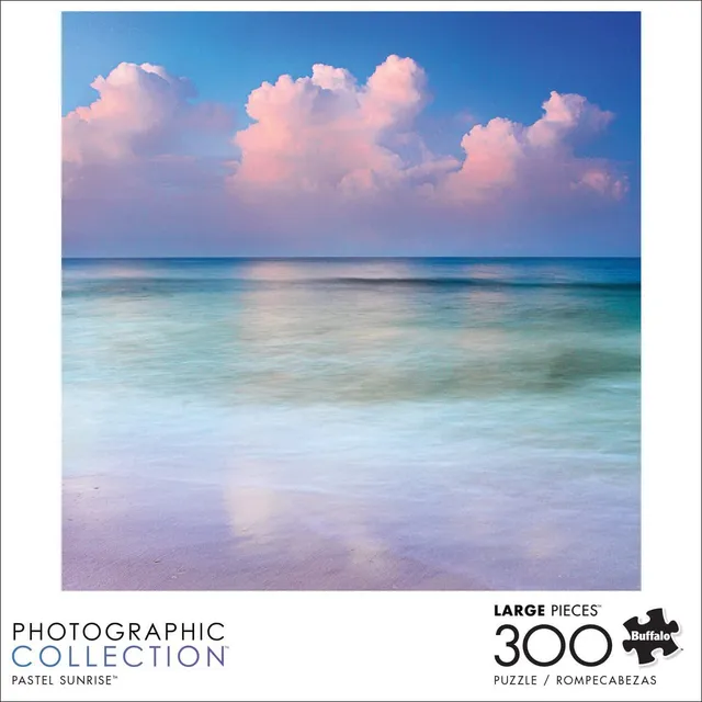 buffalo-games-pastel-sunrise-300-teile-puzzle-strand-sonnenaufgang image 1