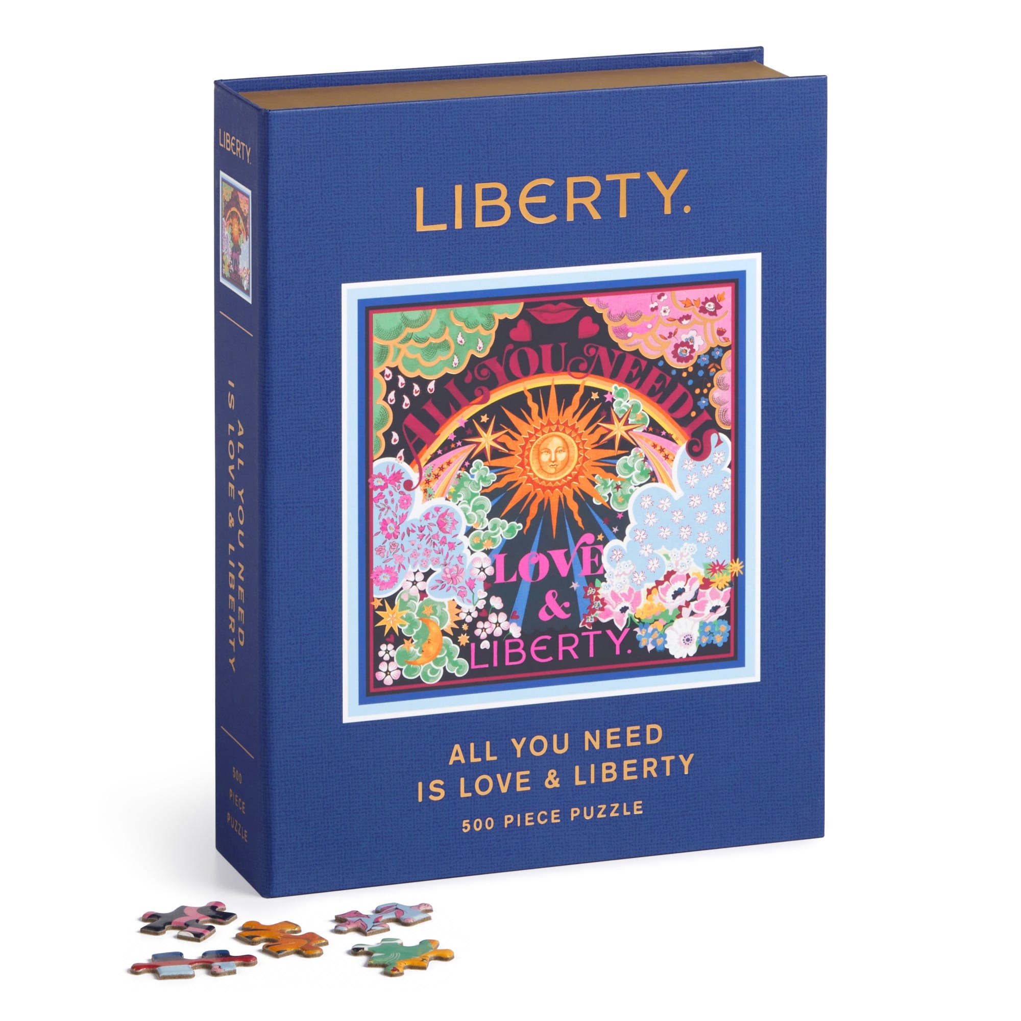 galison-liberty-all-you-need-is-love-500-teile-puzzle-buchbox image 1