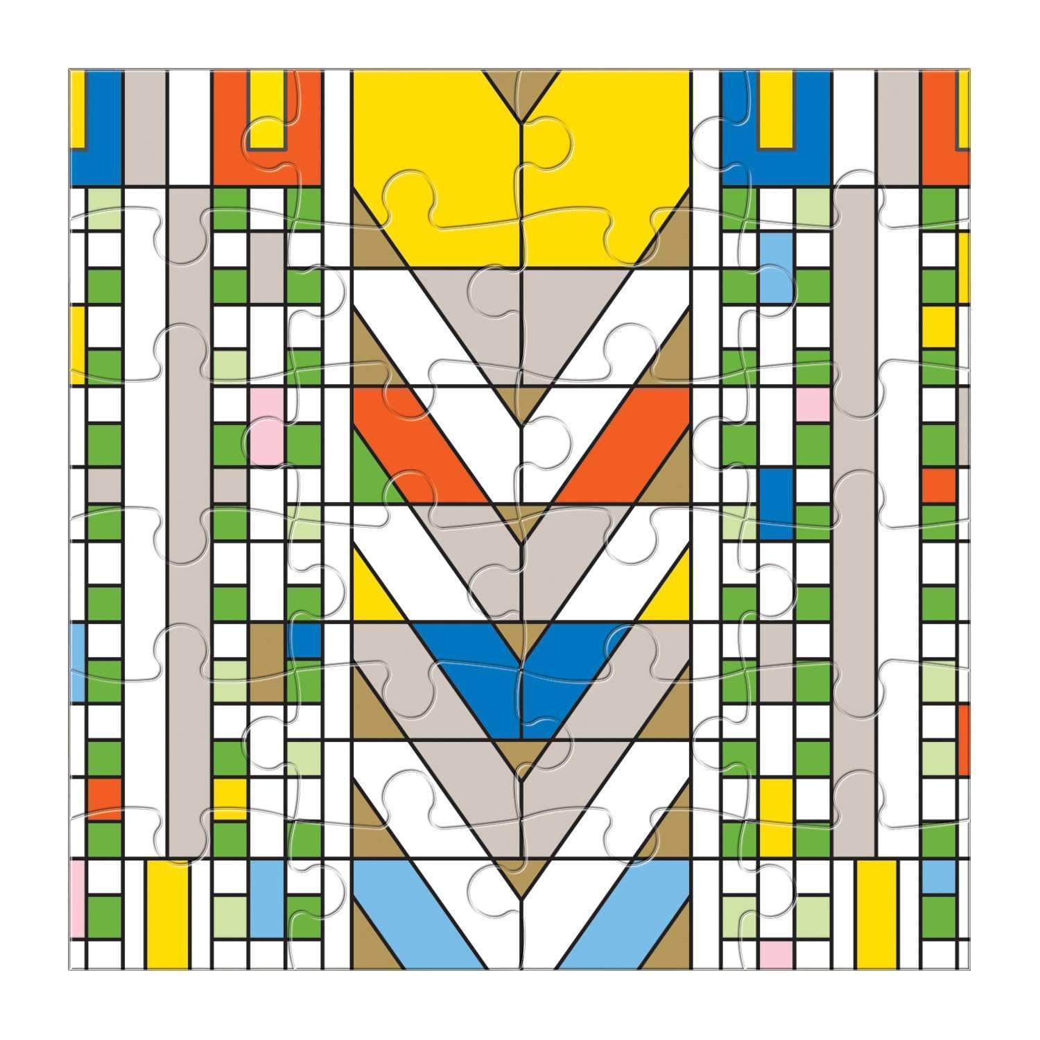 galison-frank-lloyd-wright-holz-puzzle-set-6x25-teile image 7