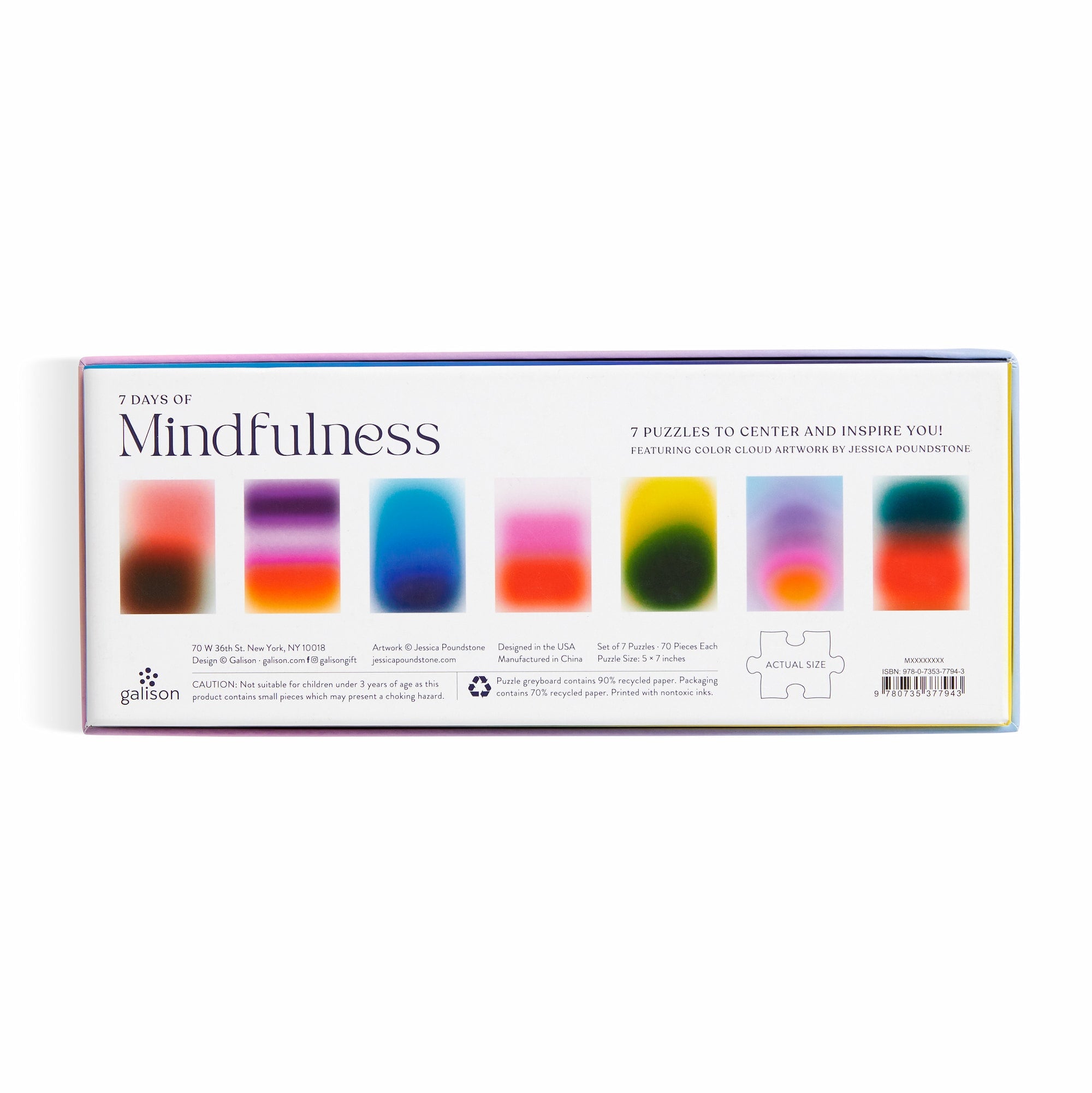 galison-7-days-of-mindfulness-puzzle-set-7x70-teile-achtsamkeit image 2