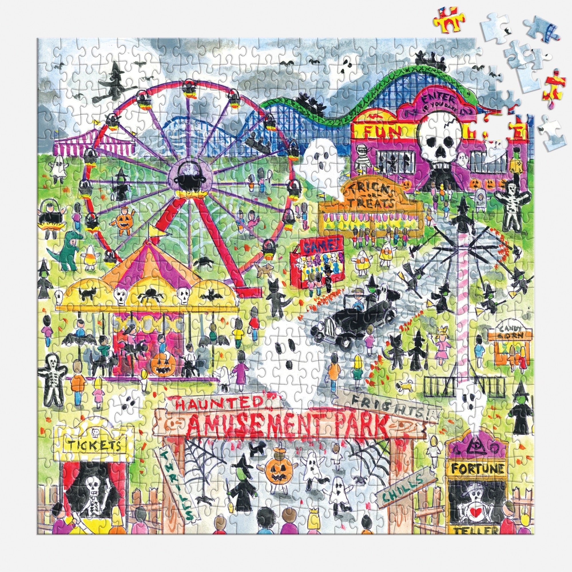 galison-storrings-haunted-amusement-park-500-teile-puzzle-halloween image 4
