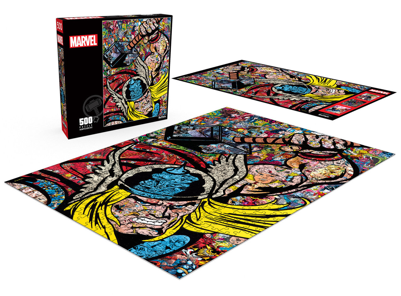 buffalo-games-marvel-thor-collage-500-teile-puzzle-mit-poster image 2