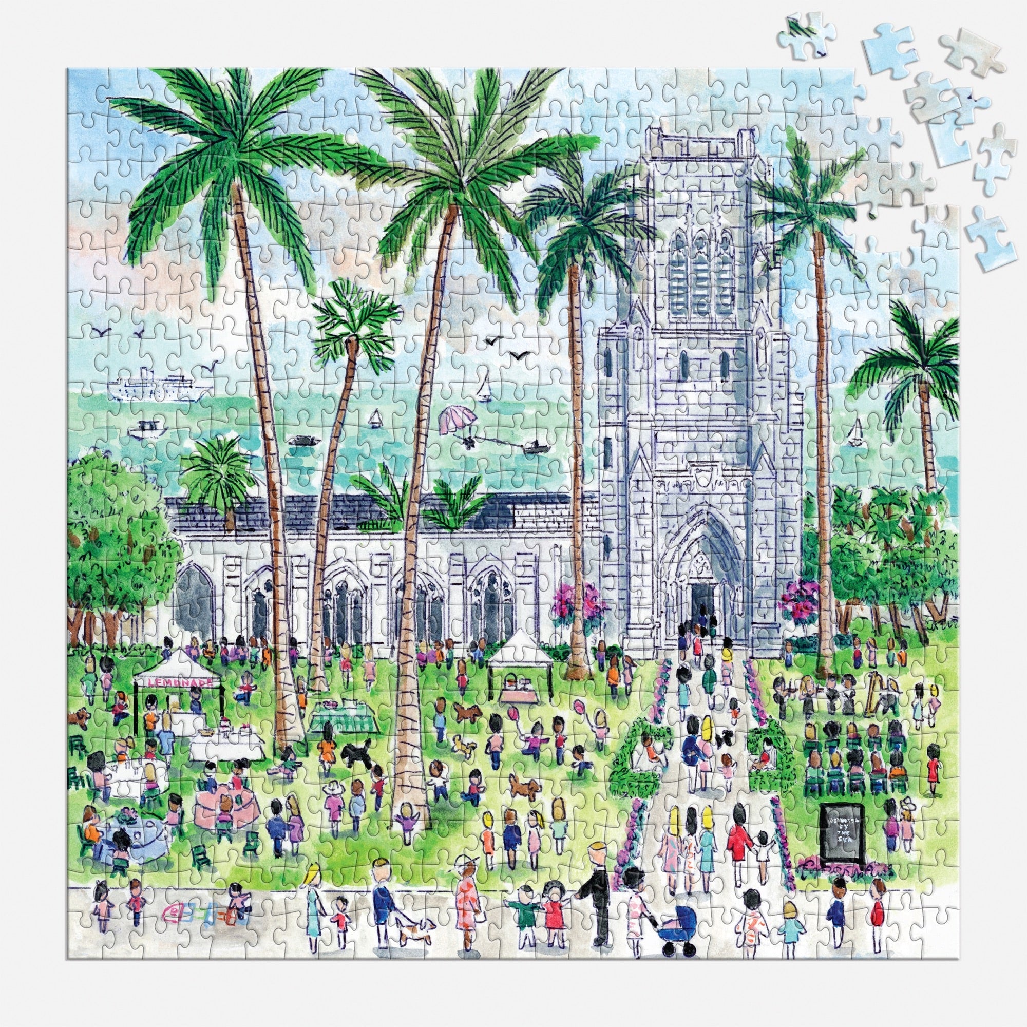 galison-jigsaw-michael-storrings-palm-beach-puzzle-500-teile image 4