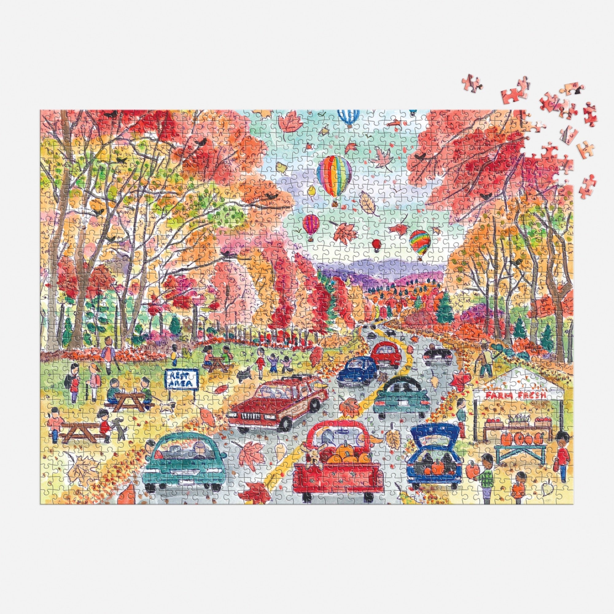 galison-michael-storrings-leaf-peeping-puzzle-1000-teile-herbst image 4