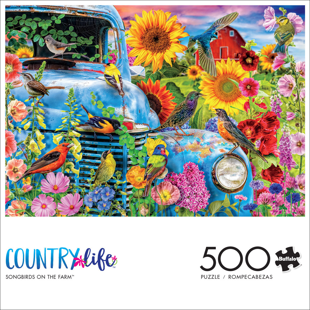 buffalo-games-songbirds-on-the-farm-puzzle-500-teile-auto image 2