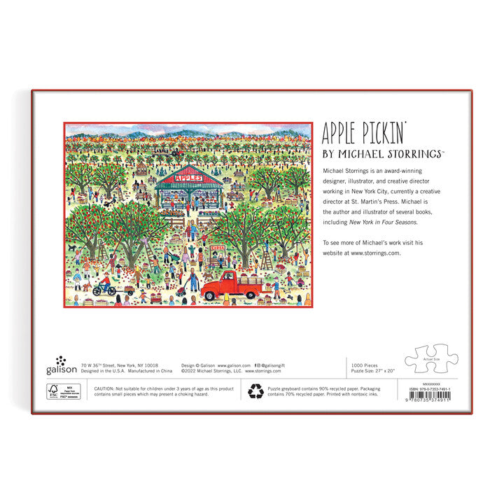 galison-michael-storrings-apple-pickin-1000-teile-herbstpuzzle image 6