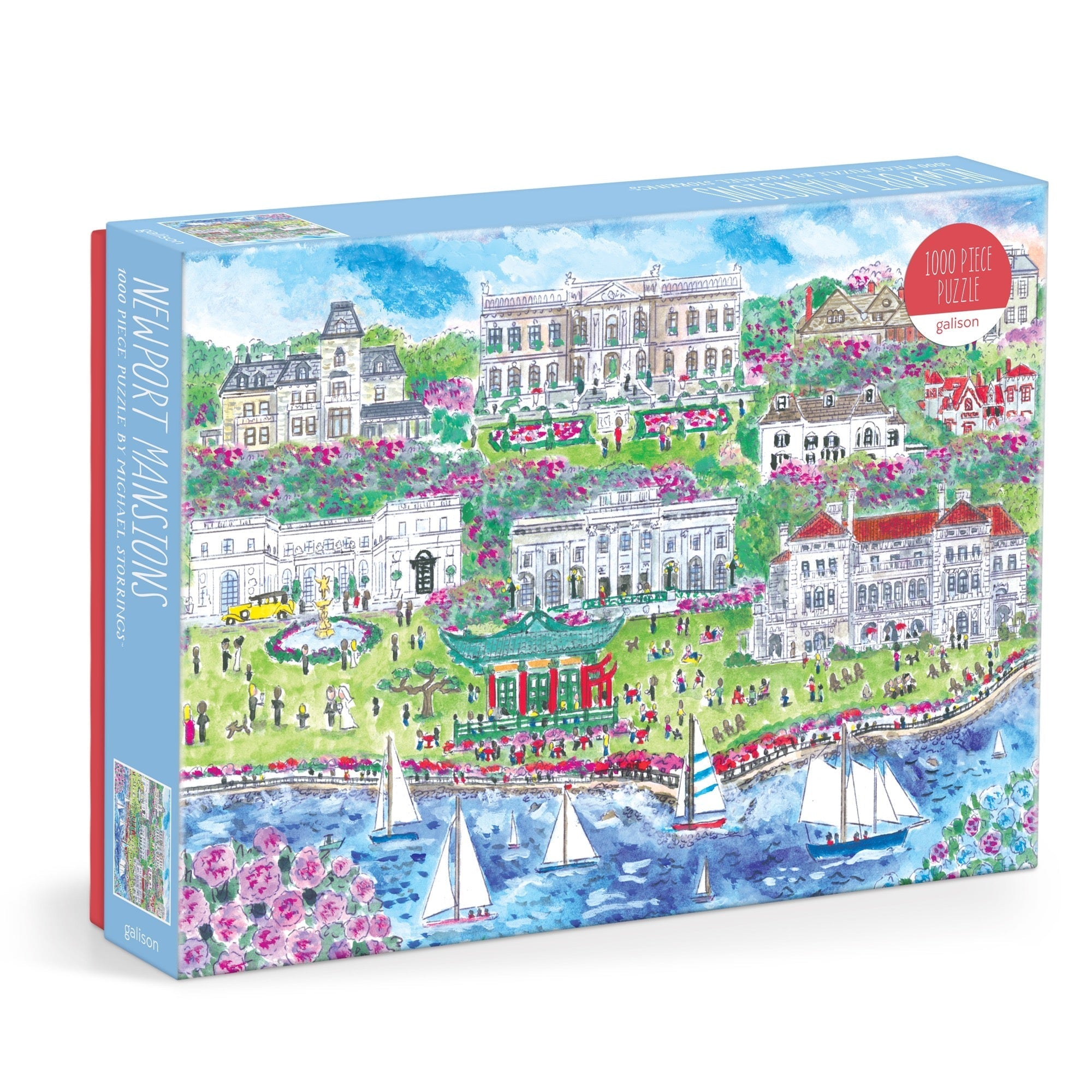 galison-newport-mansions-1000-teile-puzzle-sommer image 1
