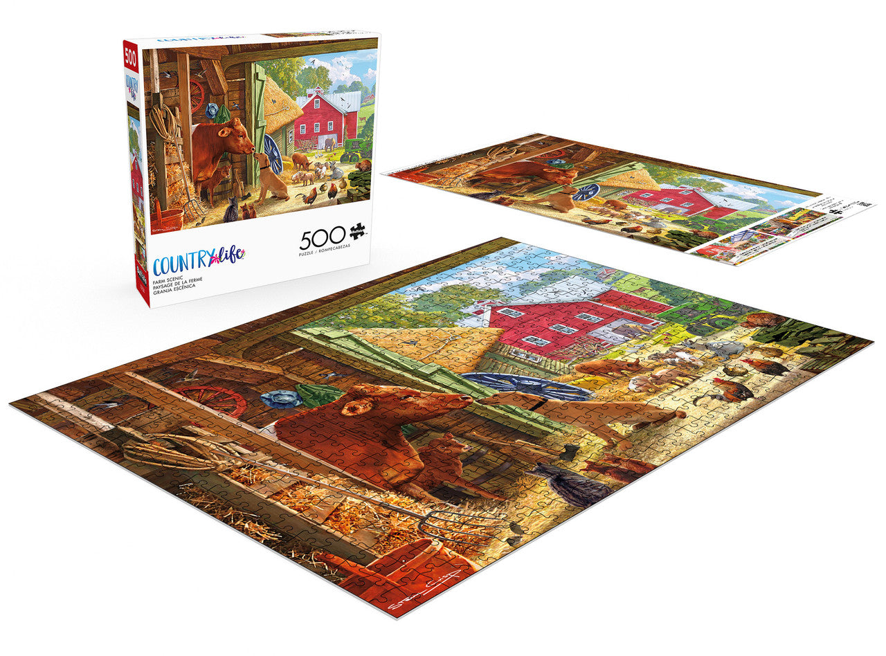 buffalo-games-country-life-farm-scenic-puzzle-500-teile-bauernhof image 4