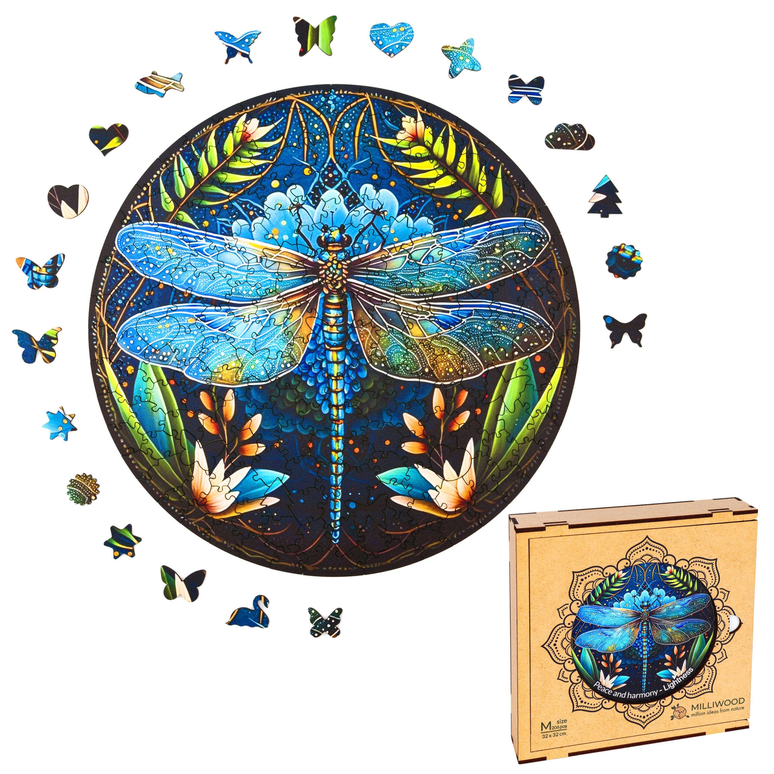 milliwood-peace-harmony-libelle-holzpuzzle-206-teile image 7