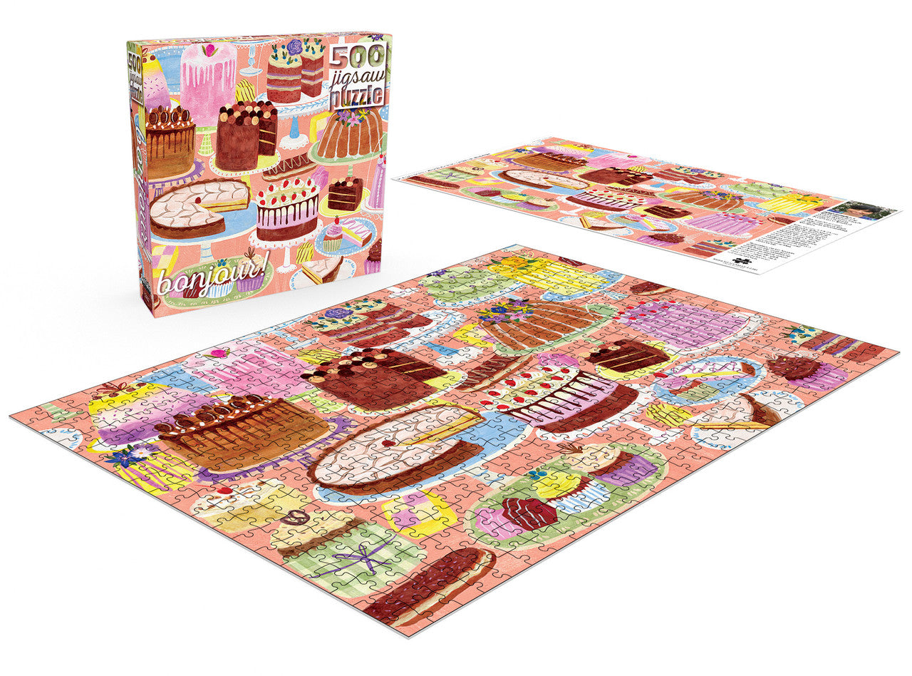 buffalo-games-bonjour-cakes-galore-puzzle-500-teile-kuchen image 4