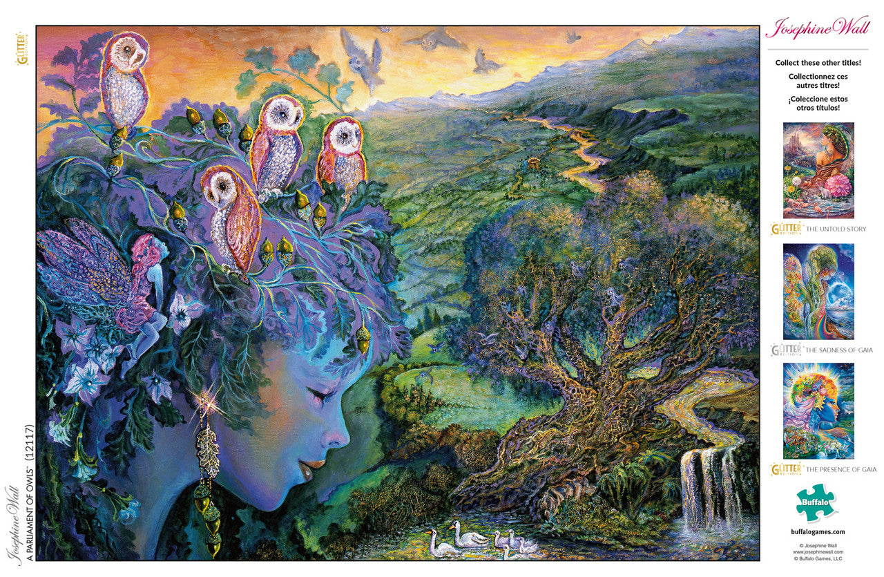 buffalo-games-josephine-wall-parliament-of-owls-puzzle-1000-teile-glitzer image 3