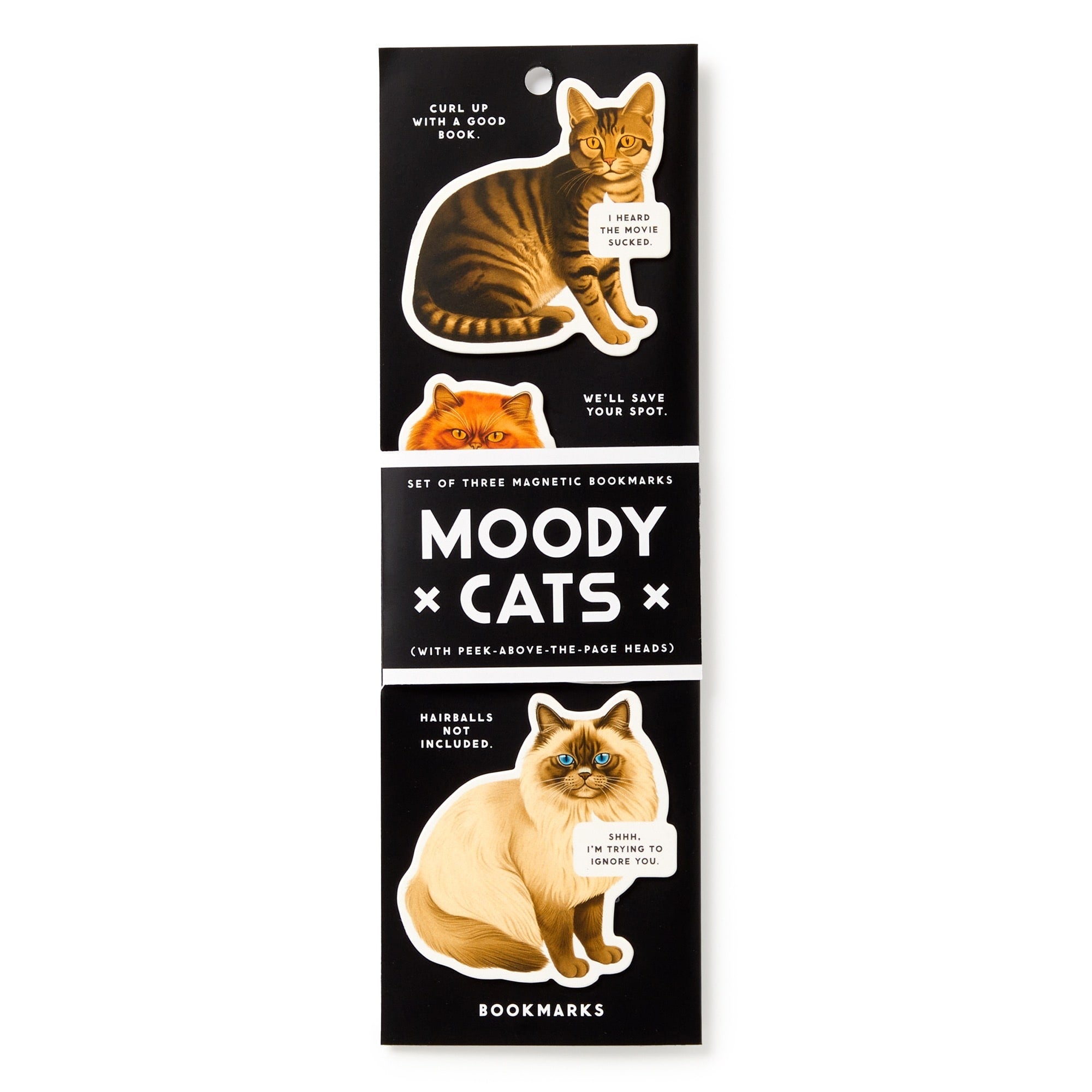 galison-moody-cats-magnet-lesezeichen-3er-set-katzen image 1