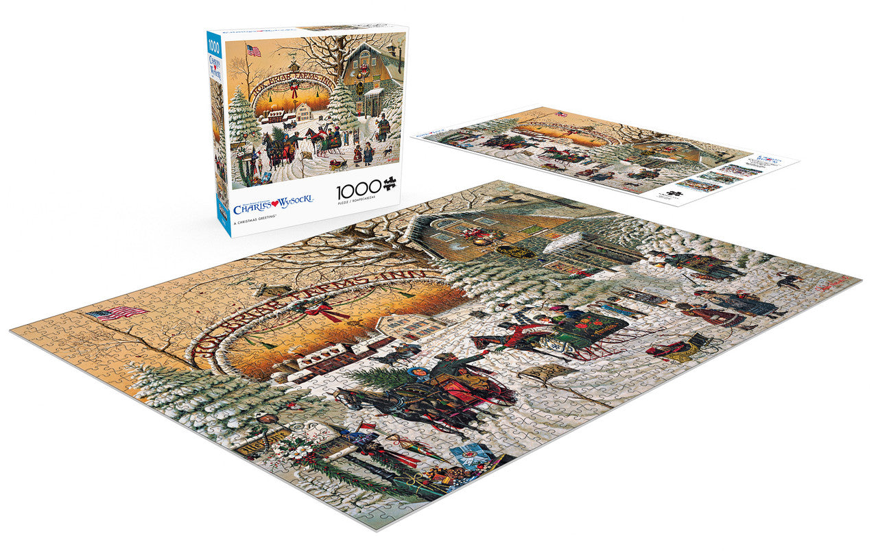 buffalo-games-wysocki-a-christmas-greeting-puzzle-1000-teile-winter image 2
