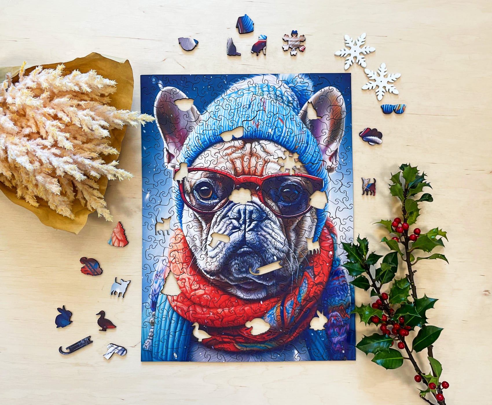 milliwood-cold-is-cool-buldog-gustaw-holzpuzzle-316-teile image 2