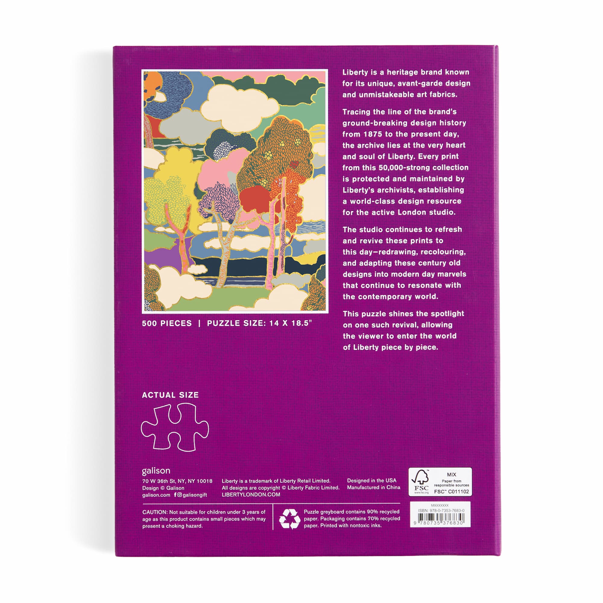 galison-liberty-prospect-road-puzzle-500-teile-buchbox image 4